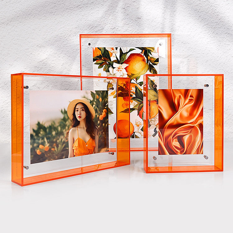 Acrylic Photo Frame Transparent Colorful Picture Frame