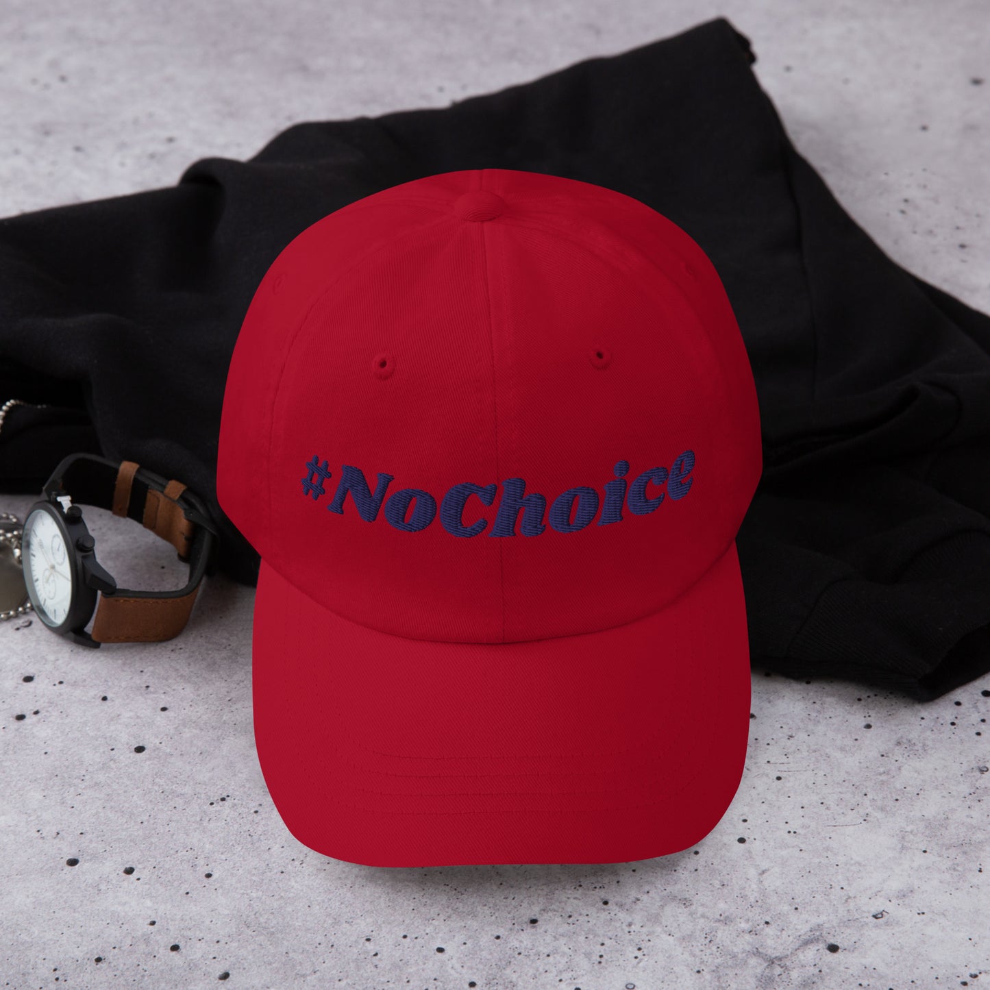 Dad hat - #NoChoice by CaBougieDo (Blue Thread)