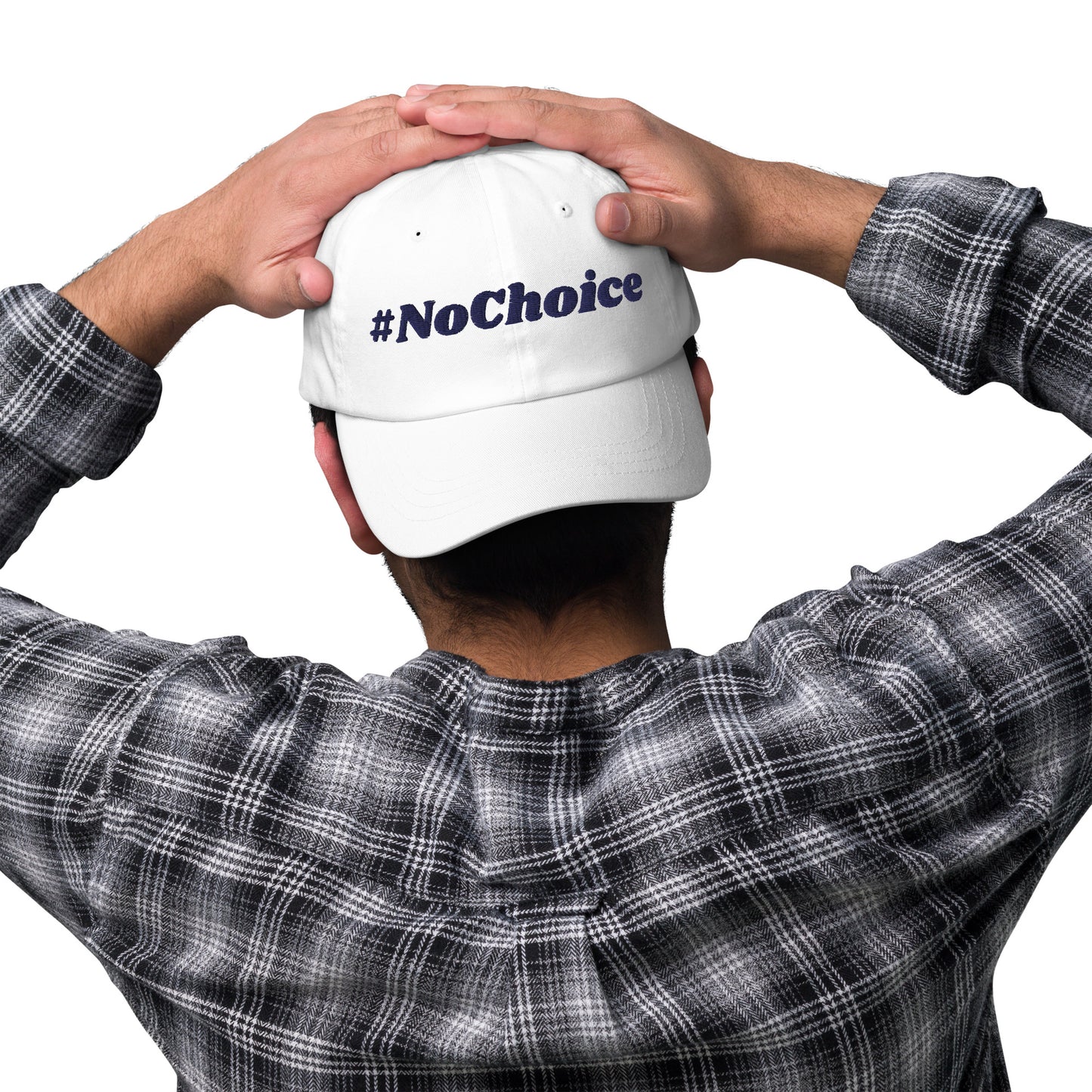 Dad hat - #NoChoice by CaBougieDo (Blue Thread)