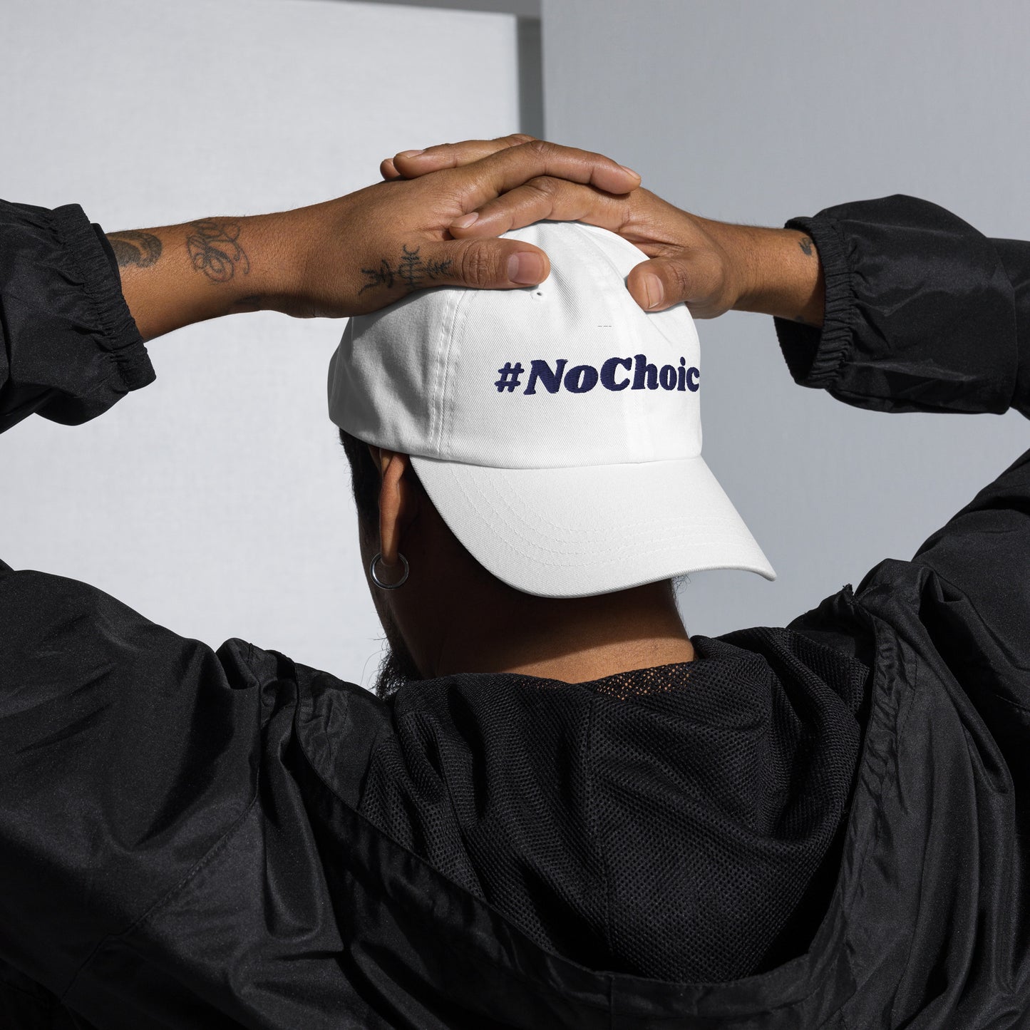 Dad hat - #NoChoice by CaBougieDo (Blue Thread)