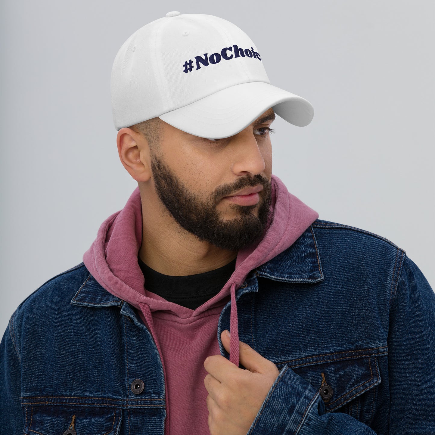 Dad hat - #NoChoice by CaBougieDo (Blue Thread)