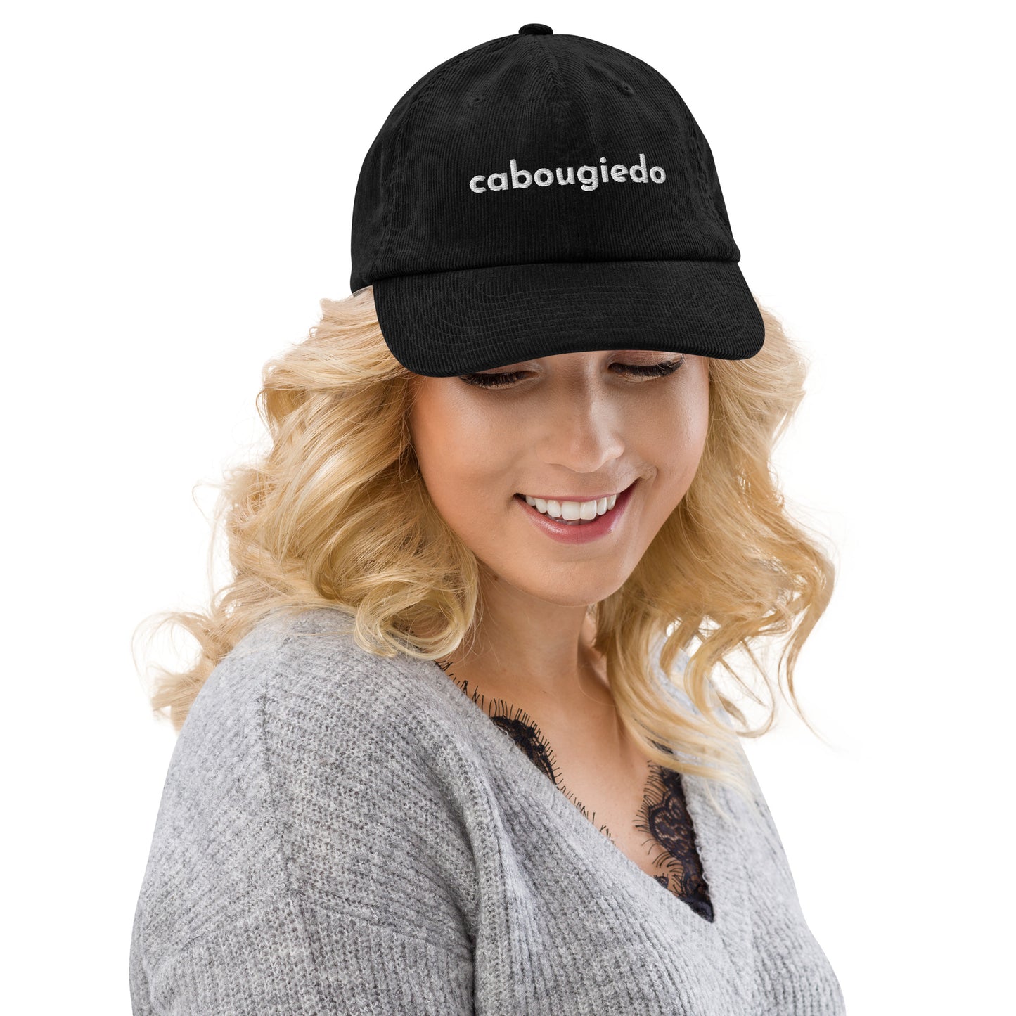 Corduroy hat - CaBougieDo (White)