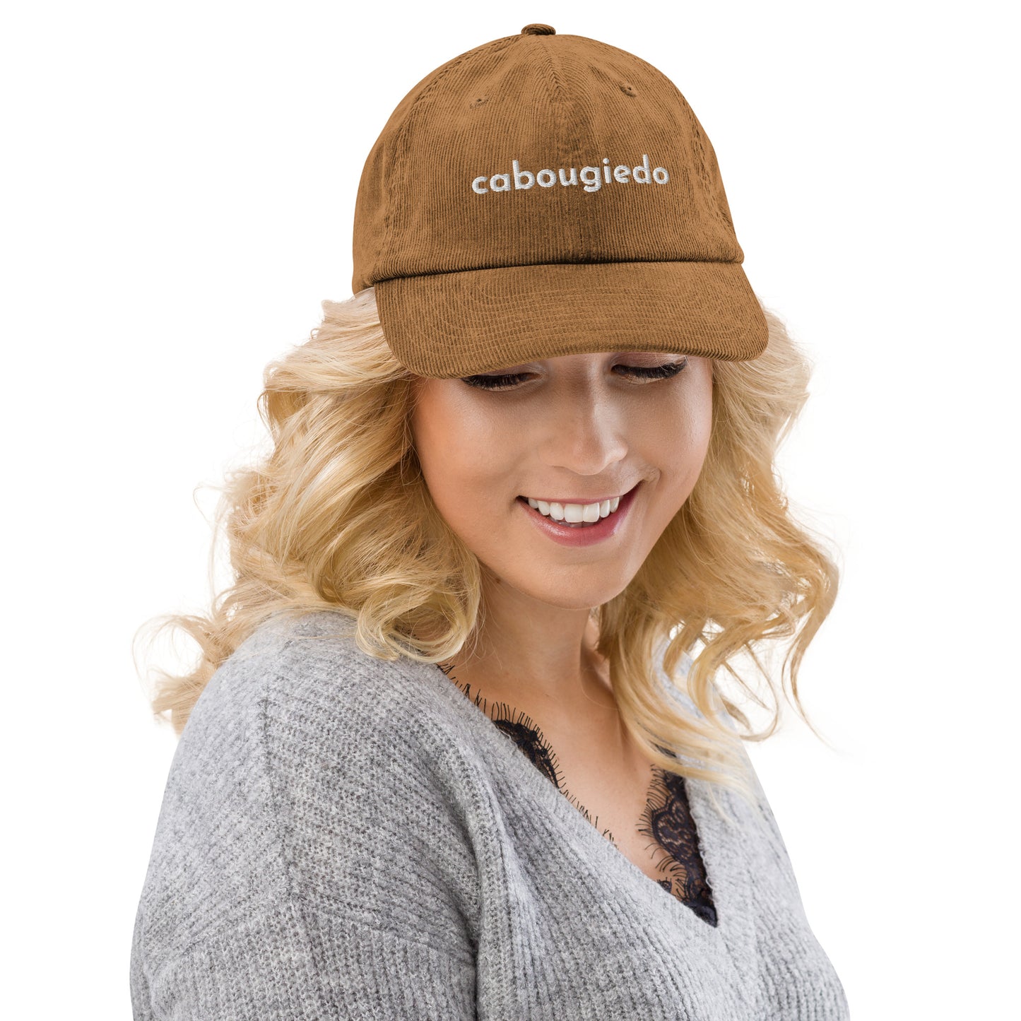 Corduroy hat - CaBougieDo (White)