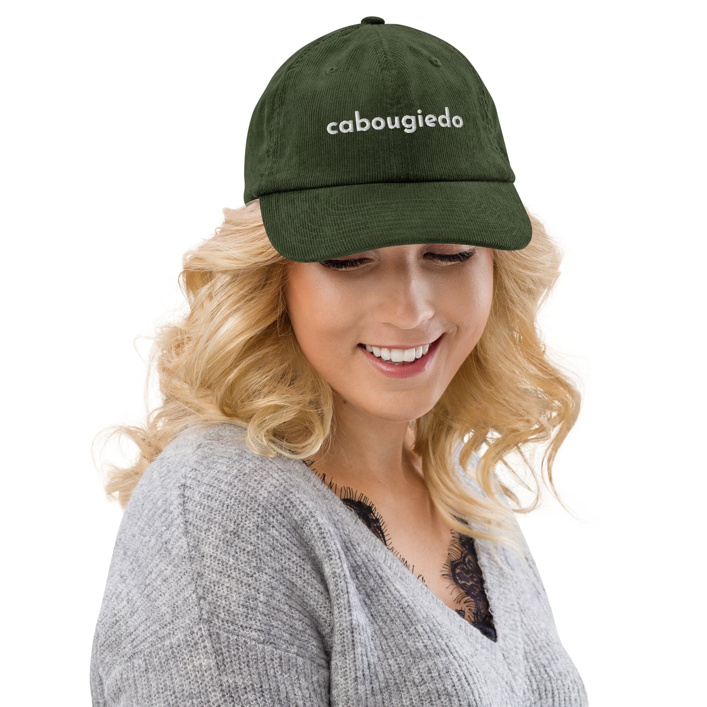 Corduroy hat - CaBougieDo (White)