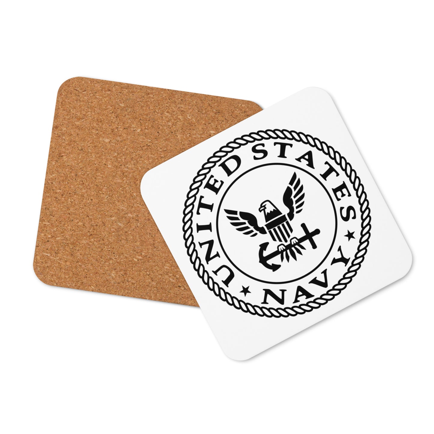 Cork-back coaster - U.S. Navy