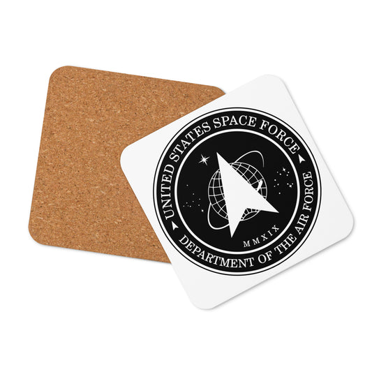 Cork-back coaster - U.S. Space Force