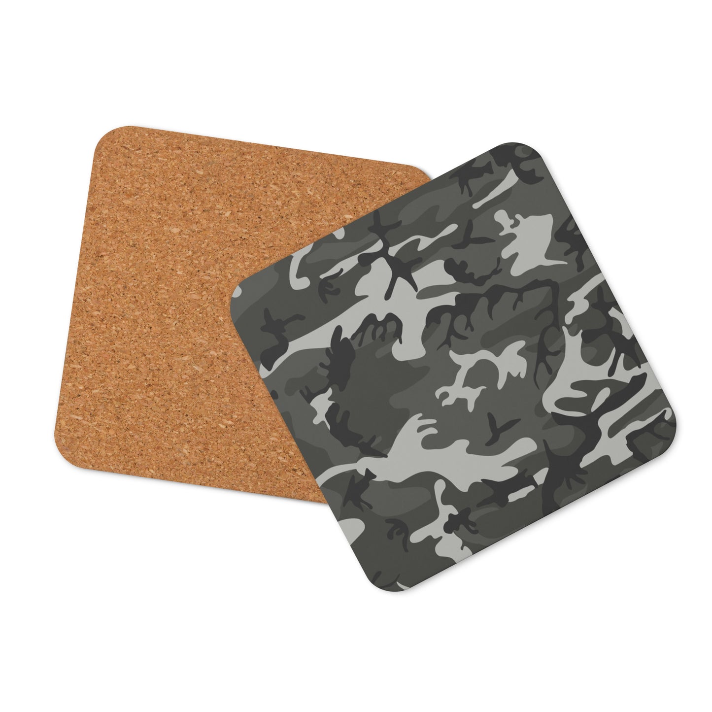 Cork-back coaster - Shades of Green Camouflage