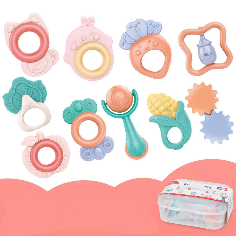 Baby Rattle Plastic Toy Gift Box Set