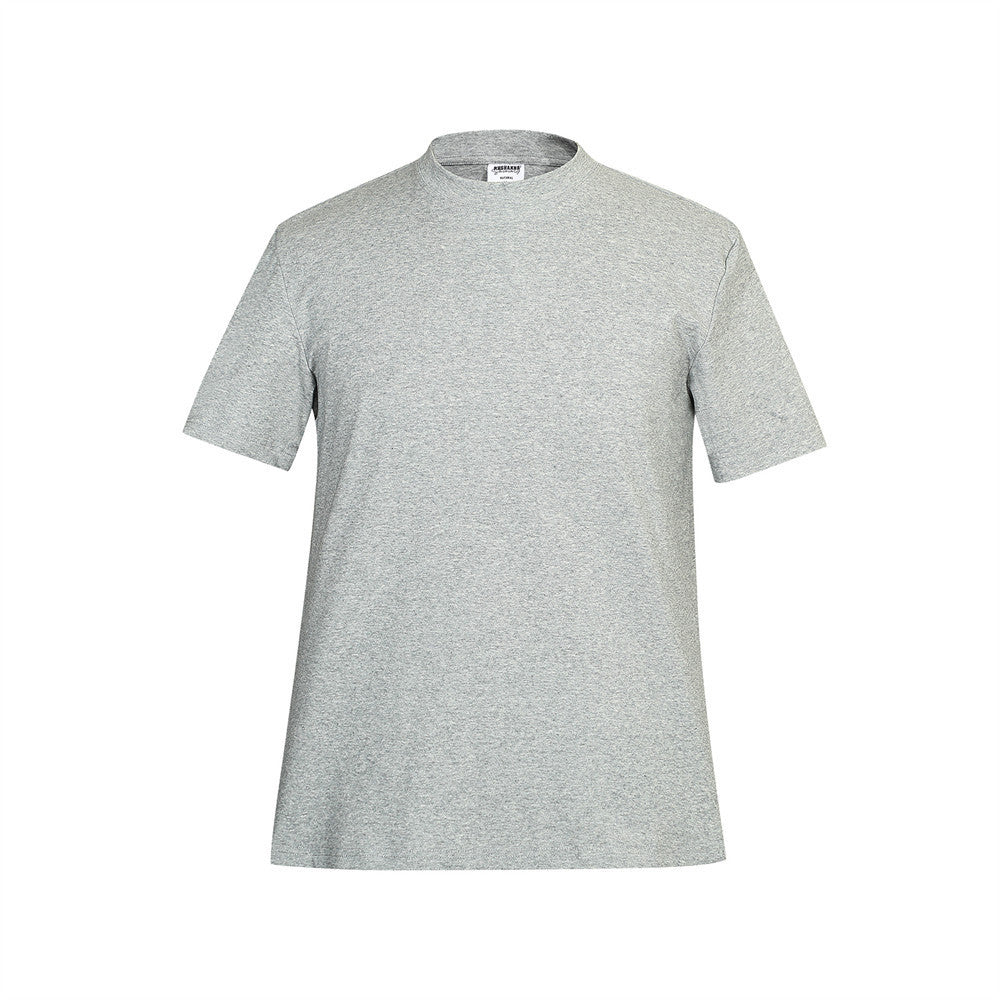 Loose Solid Color Short-sleeved T-shirt For Men