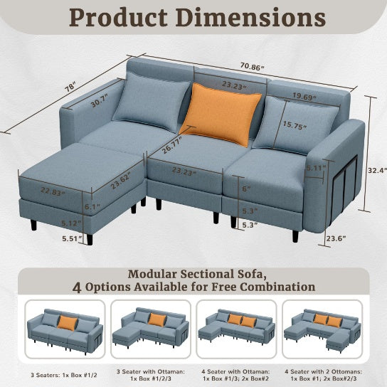 Combination Sofa Modular Sofa Can Be Combined Freely