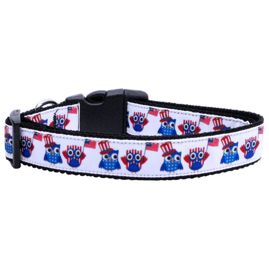 American Owls Nylon Cat Collar