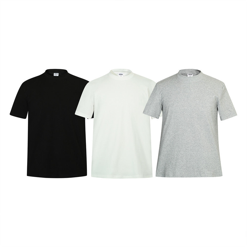 Loose Solid Color Short-sleeved T-shirt For Men