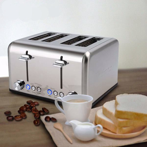 Stainless Steel Bakery Toaster Extra Wide Slot Bagel Bread Toaster