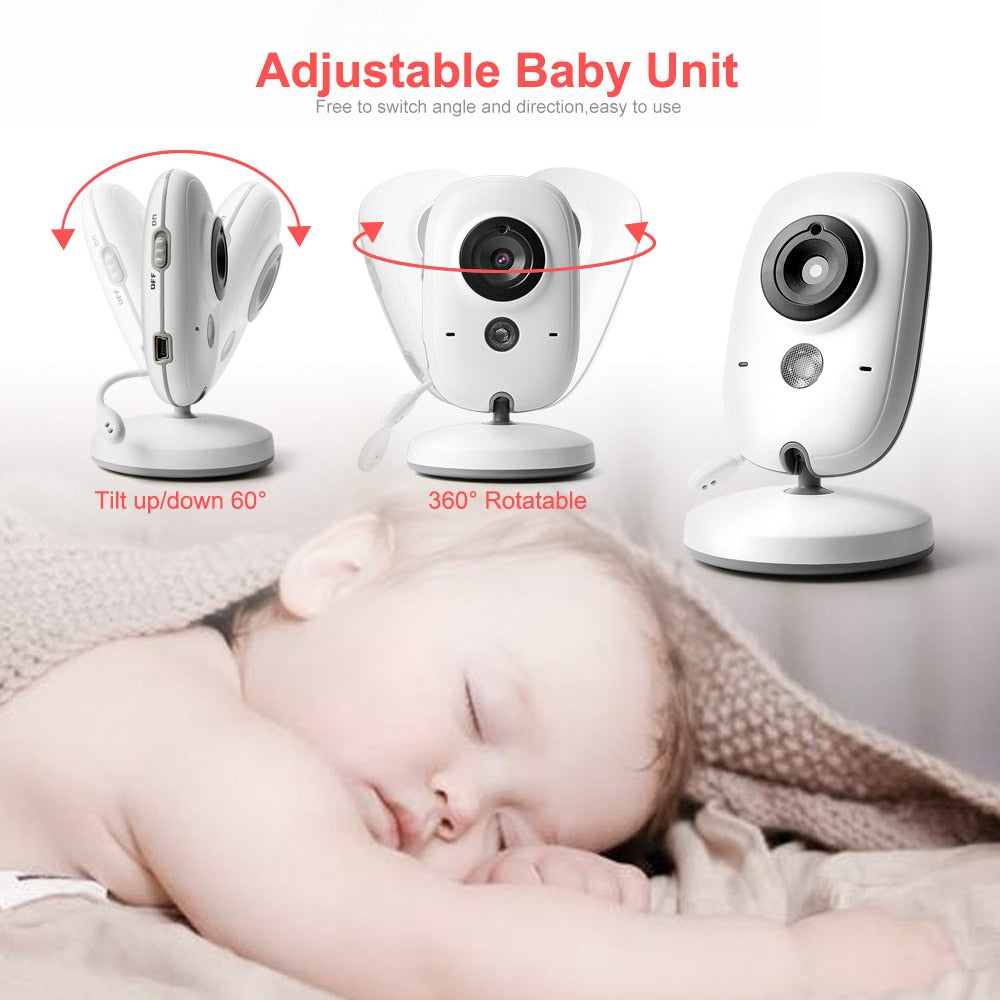 Hridz VB603 Video Baby Monitor 2.4G Wireless With 3.2 Inches LCD