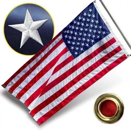 American Flag 3x5Ft Heavy Duty Grommets Outdoor All Weather US Flags USA Country