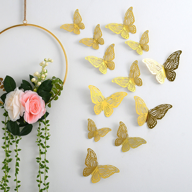 3d Three-dimensional Butterfly Wall Sticker Wall Decoration Sticker