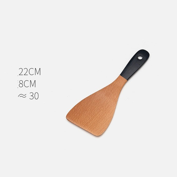 Household Non-stick Wooden Spatula Rice Spoon Wooden Soup Spoon Cookware Set