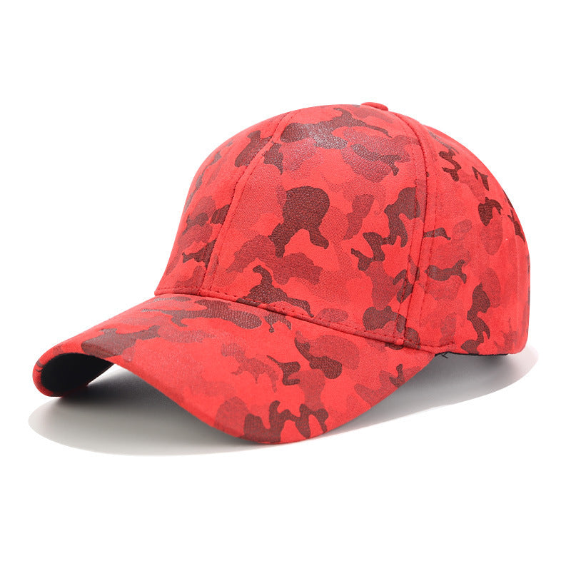 Fashion Simple Suede Camouflage Baseball Cap