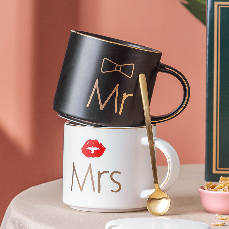 Ceramic Mug Couple Mug - Mr & Mrs Wedding Gift