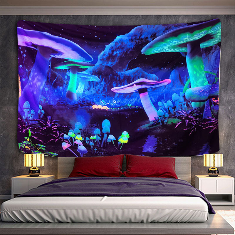 Fluorescent UV Light Printing Home Decor Tapestry Beach Towel