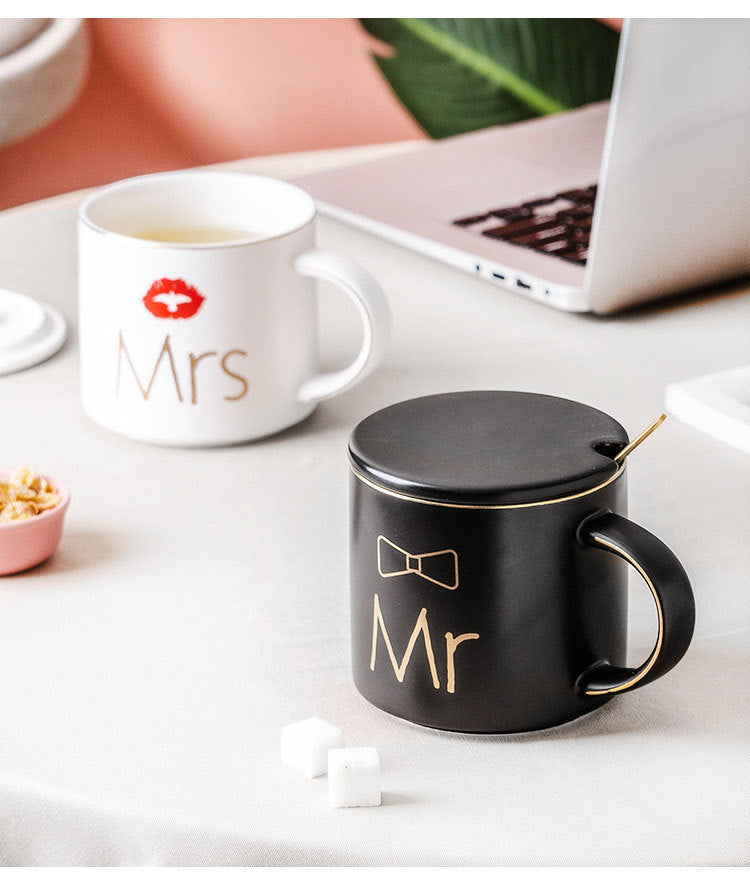 Ceramic Mug Couple Mug - Mr & Mrs Wedding Gift