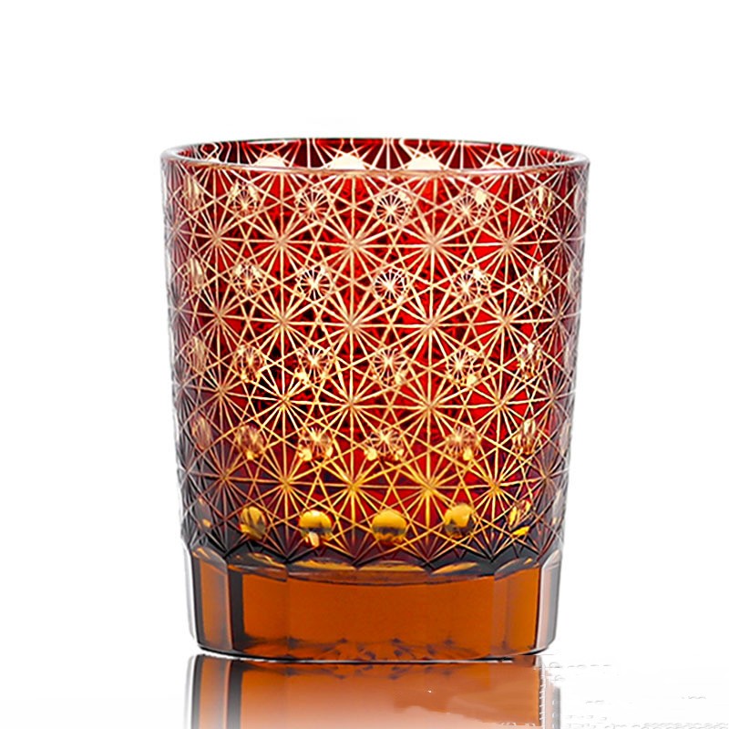 Carved Lead-free Crystal Glass Whisky Tumbler