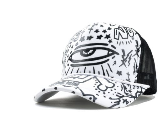 New Style Hat Graffiti Baseball Cap Outdoor Shade Sun Protection Cap Hat Trendy Hip Hop Hat OEM