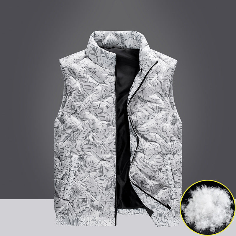 Winter Down Vest Man Short