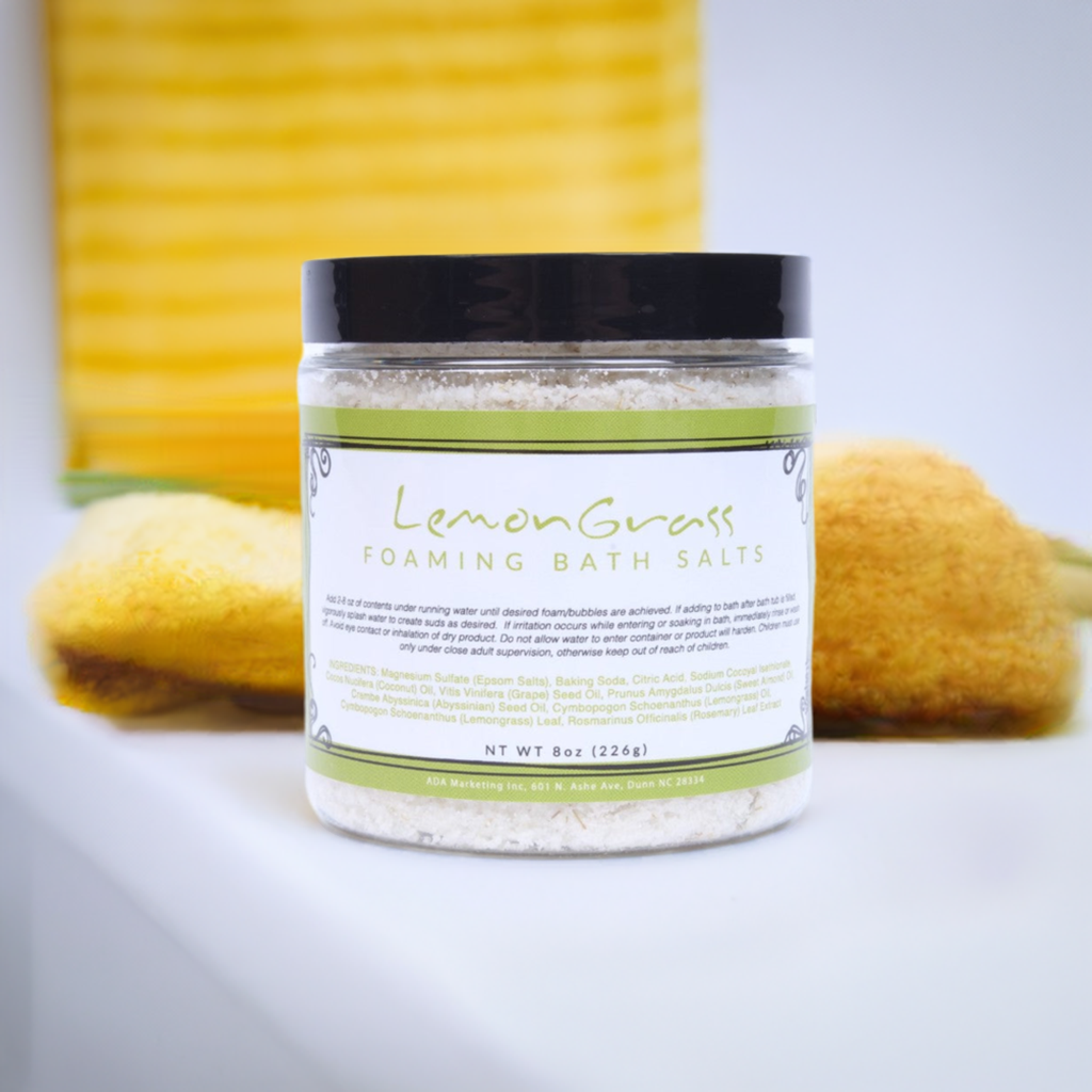 Lemongrass Foaming Bath Salt (8 oz.)