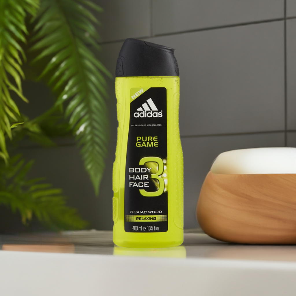 Adidas Pure Game Body, Hair & Face Shower Gel 13.5 oz by Adidas