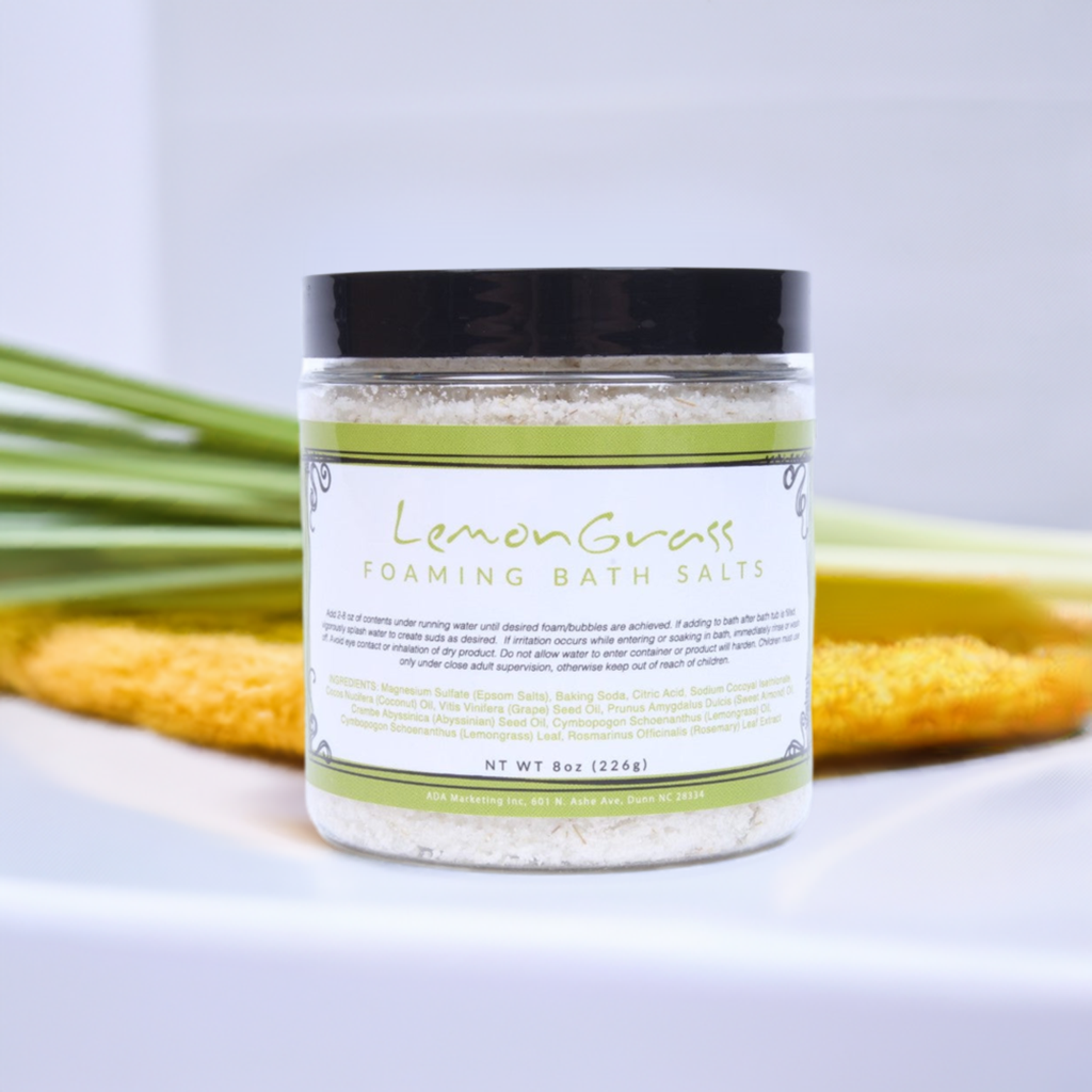 Lemongrass Foaming Bath Salt (8 oz.)