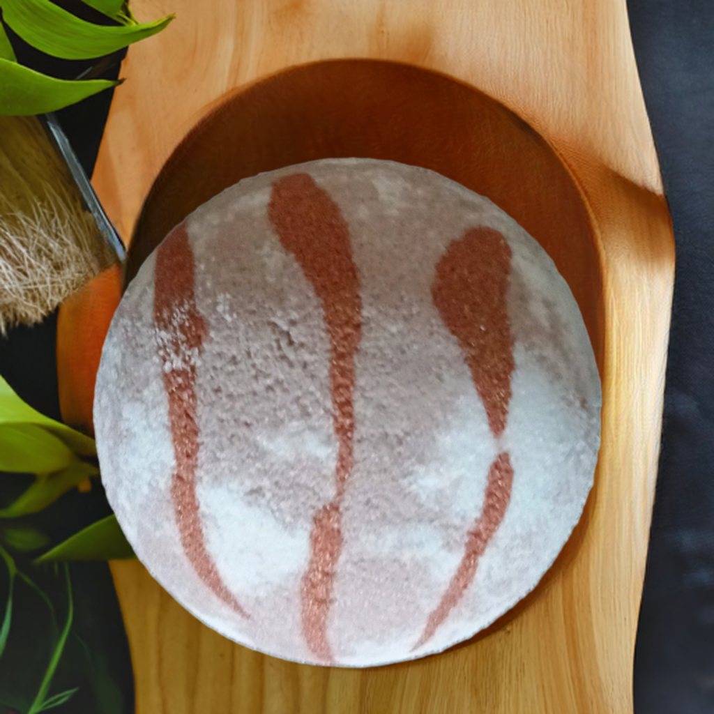 Vanilla Oatmeal and Honey Musk with Hemp Bath Bomb