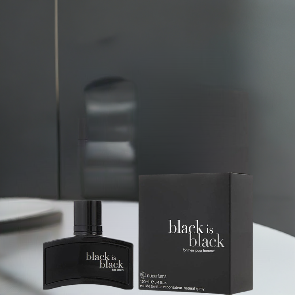 Black Is Black men Eau De Toilette Spray 3.4 oz by Nuparfums