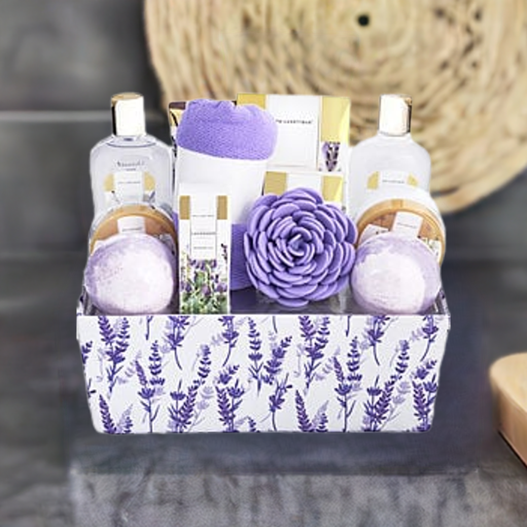 Spa Luxetique Lavender Bath & Shower Basket by Spa Luxetique