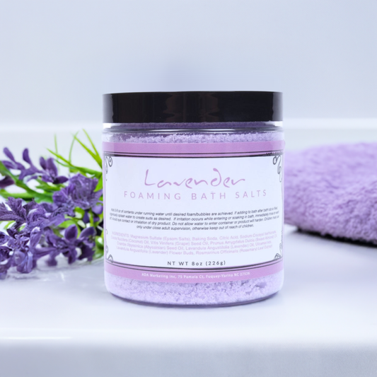 Lavender Foaming Bath Salt (8 oz.)