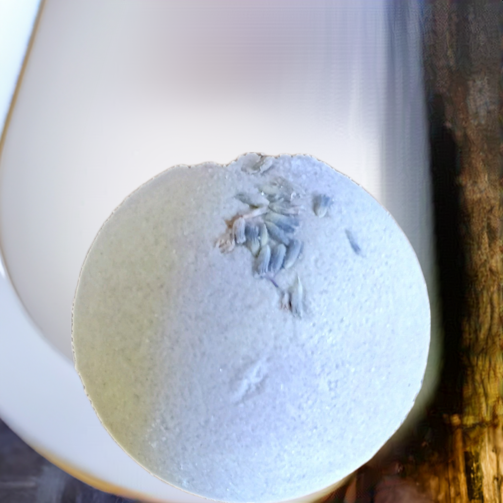 Lavender & Rosemary Bath Bomb with Hemp Oil- Natural