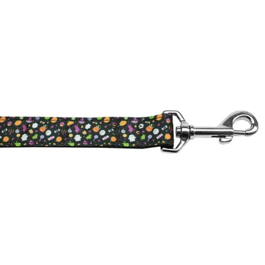 Halloween Confetti Nylon Dog Leash 6 Foot