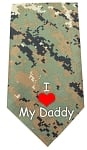 I HEART MY DADDY SCREEN PRINT BANDANA - DIGITAL CAMO