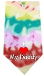 I HEART MY DADDY SCREEN PRINT BANDANA - TIE DYE CAMO