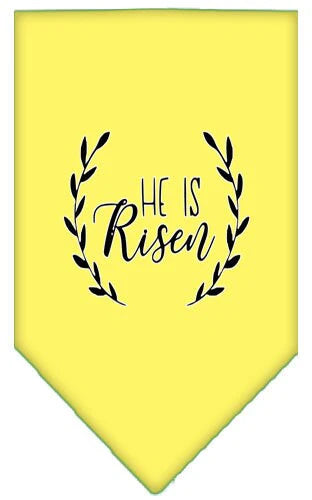 Pet and Dog Bandana Screen Printed, "He Is Risen"