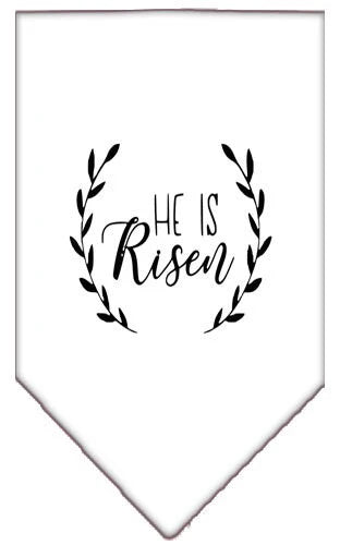 Pet and Dog Bandana Screen Printed, "He Is Risen"