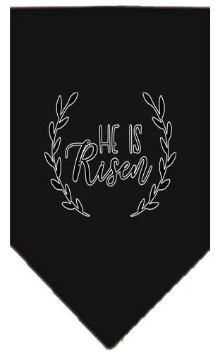 Pet and Dog Bandana Screen Printed, "He Is Risen"