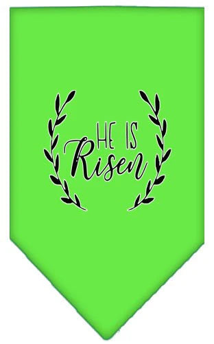 Pet and Dog Bandana Screen Printed, "He Is Risen"