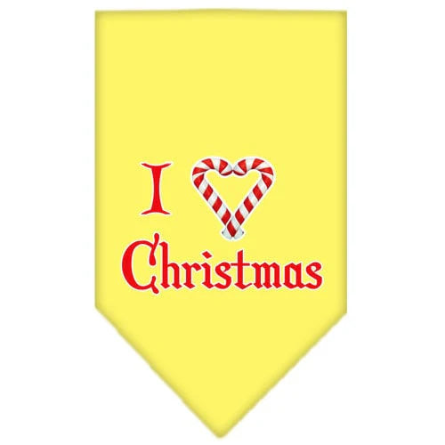 Heart Christmas Screen Print Bandana "I Heart Christmas"