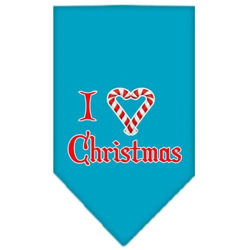 Heart Christmas Screen Print Bandana "I Heart Christmas"