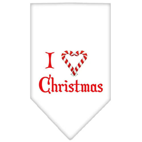 Heart Christmas Screen Print Bandana "I Heart Christmas"