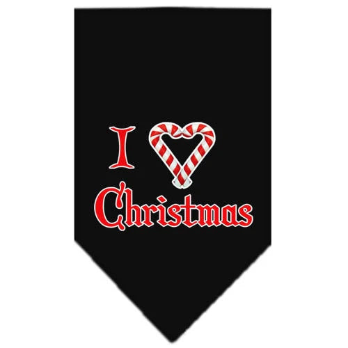 Heart Christmas Screen Print Bandana "I Heart Christmas"