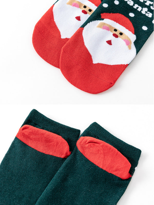 Women's Festive Knit Holiday Pattern Socks