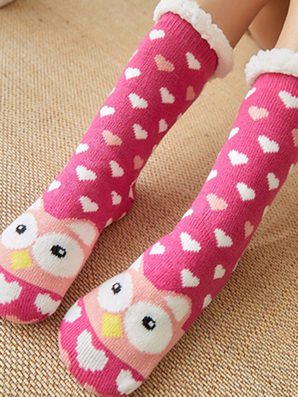 Cozy Patterned Winter Cotton Socks