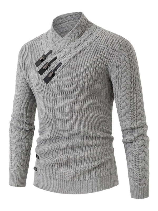 Men's Cable Knit Sleeveless Sweater